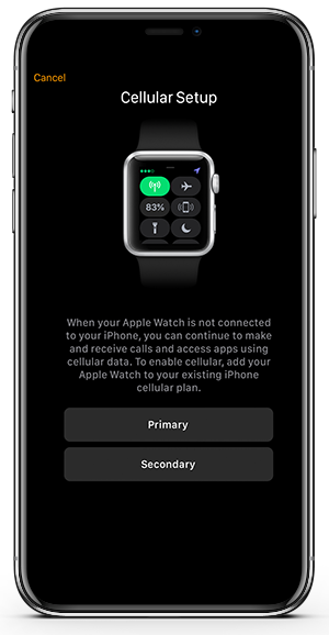 apple watch on plan